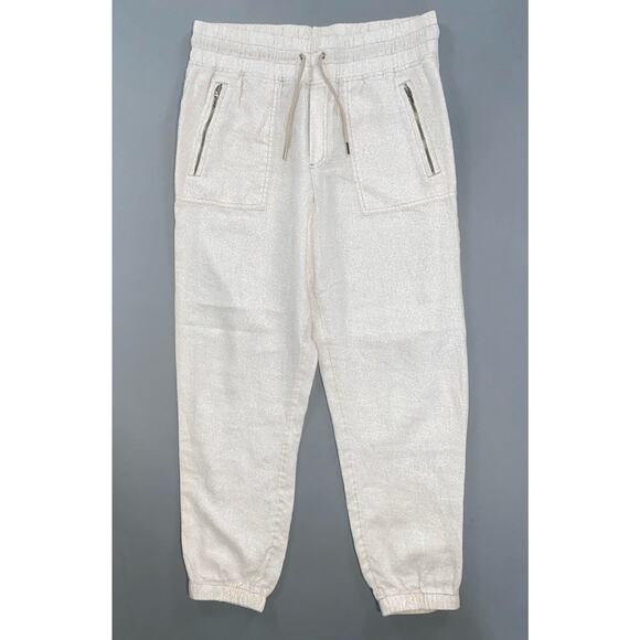 Athleta Pants - Athleta 988237 Women's Cabo Linen Jogger Pants in Neutral Camo. Size 8, EUC!